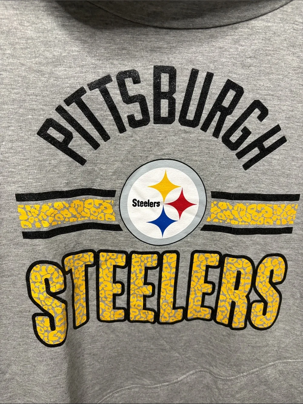 NFL Pittsburgh Steelers Juniors Gray Hoodie with front Logo